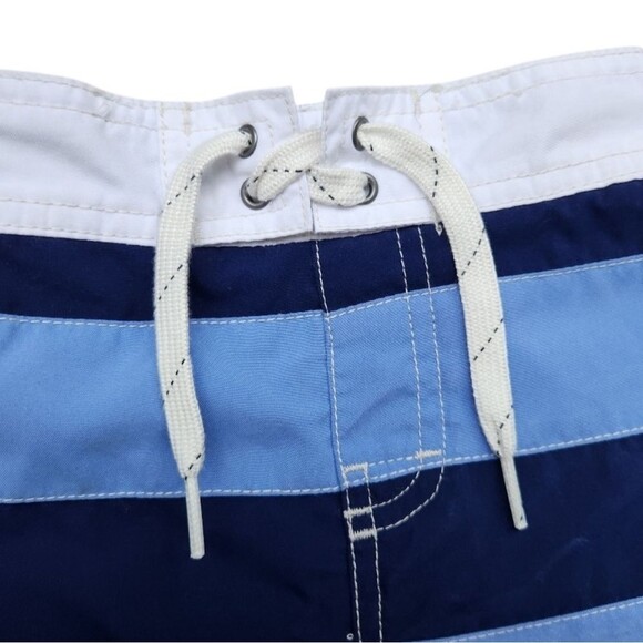 Ralph Lauren Authentic Kids Navy Light Blue Lined Striped Shorts Size 18 Months - Picture 4 of 8